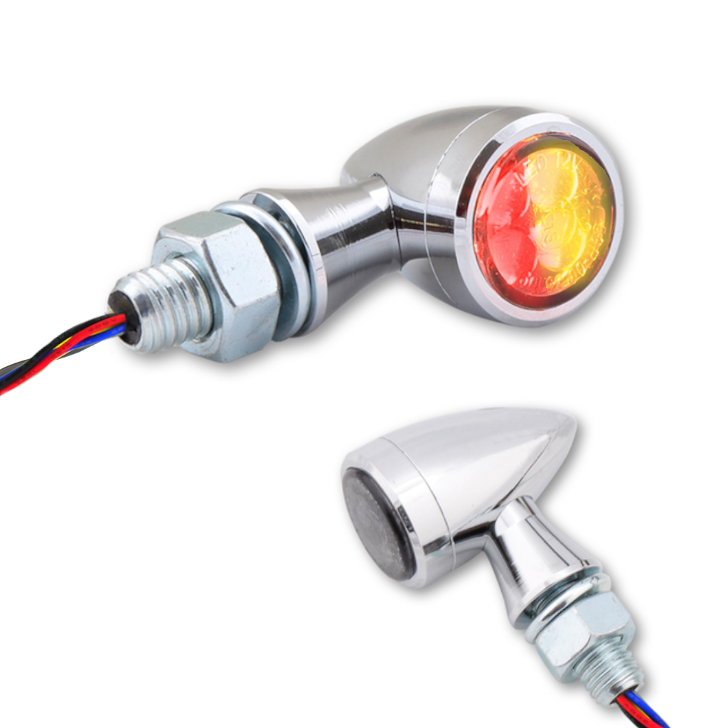 SMD Blinker 3 en 1 | D 19.5 x 31 mm | Chrome | M8