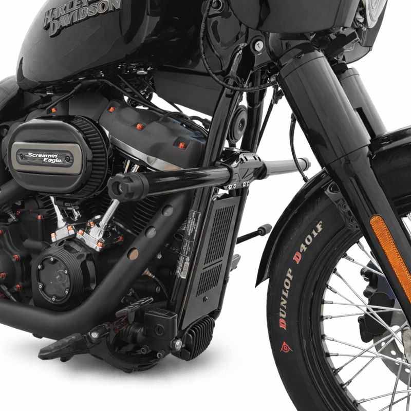 Crash Bar | Techline | Schwarz | Vorn || Konzipiert für: Harley-Davidson Softail Bj. 18 - aktuell