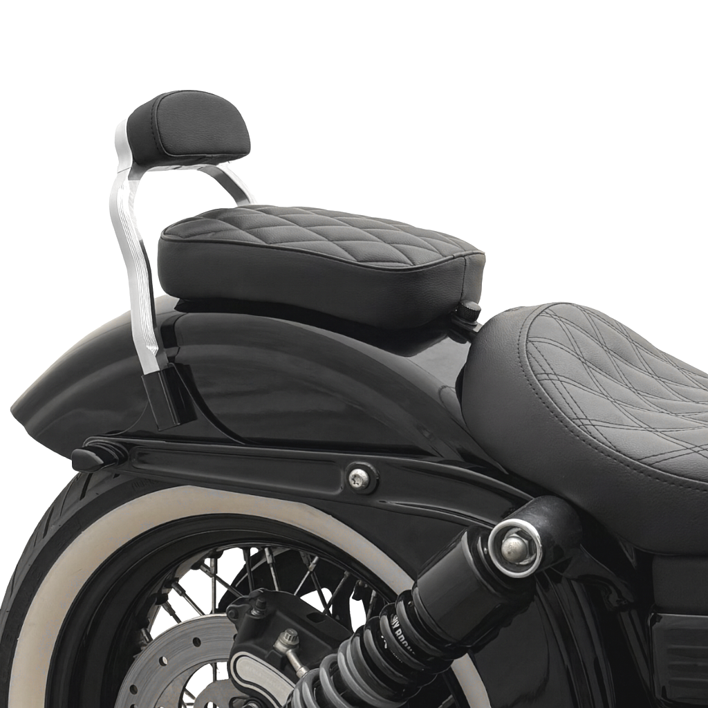 Sissy Bar Silber || Konzipiert für: H-D Dyna Bj. 06 - 17