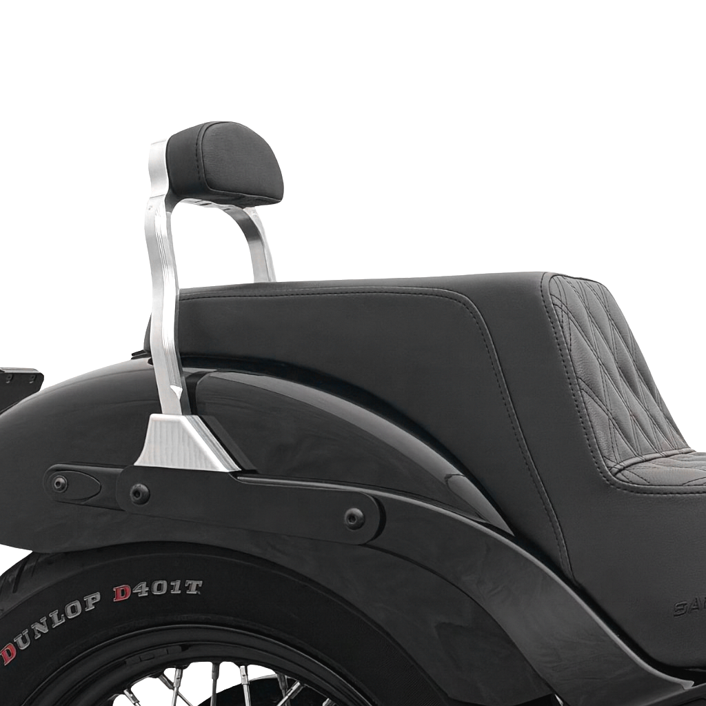 Sissy Bar Silber || Konzipiert für: H-D Softail Street Bob Bj. 18 – aktuell / Softail Standard Bj. 20 – aktuell