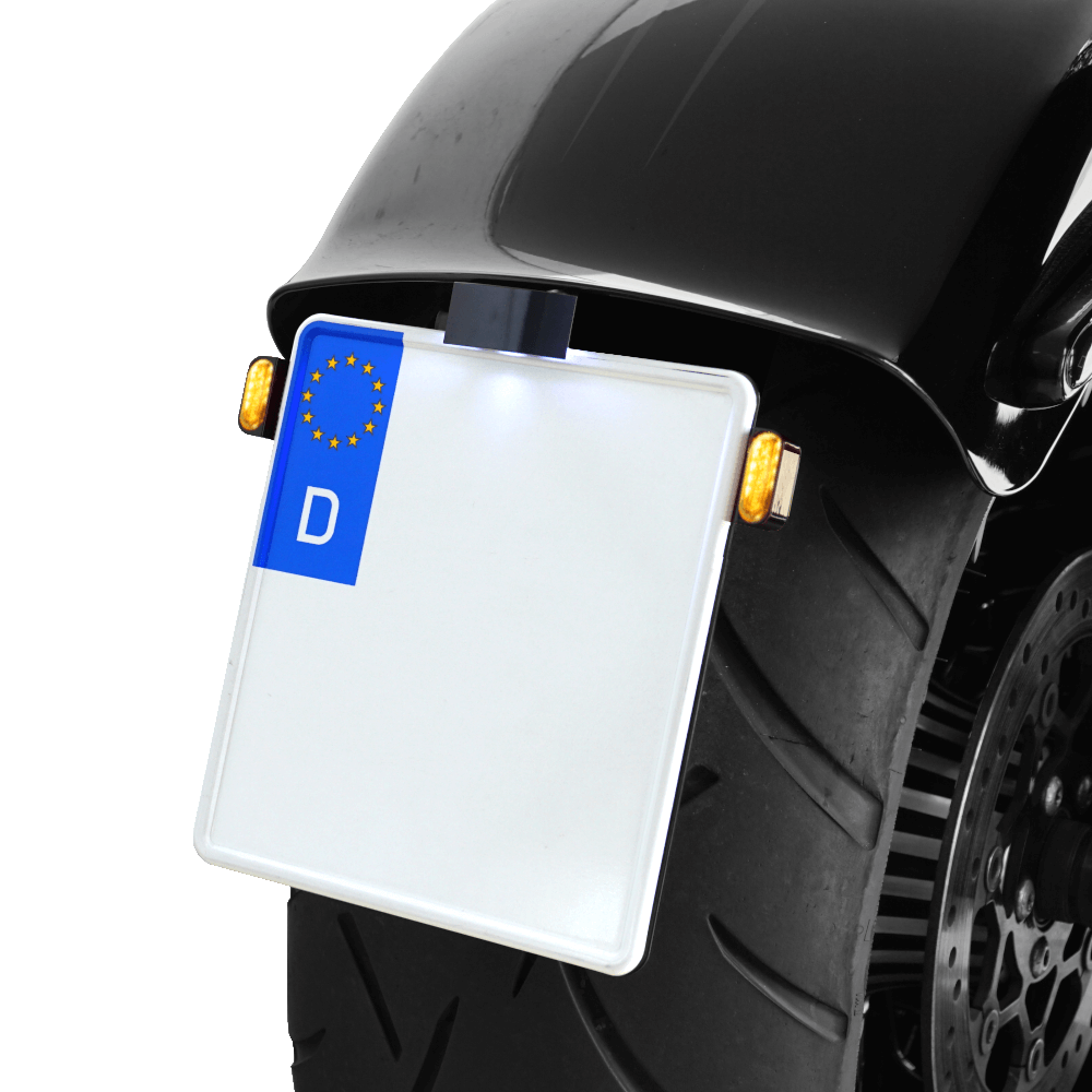 License plate base plate with SMD indicator - tig