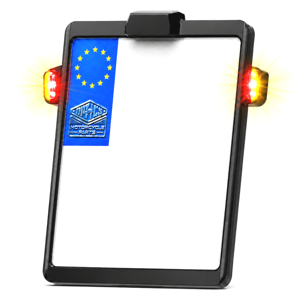 Kennzeichenträger Platte Flash | Kennzeichenbeleuchtung | TIG Blinker 3 in 1 || Konzipiert für: Universal 180x200