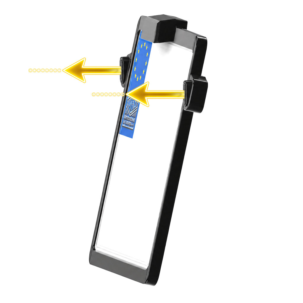 Kennzeichenhalter Platte Flash | Kennzeichenbeleuchtung | TIG Blinker 3 in 1 || Konzipiert für: Universal 180x200