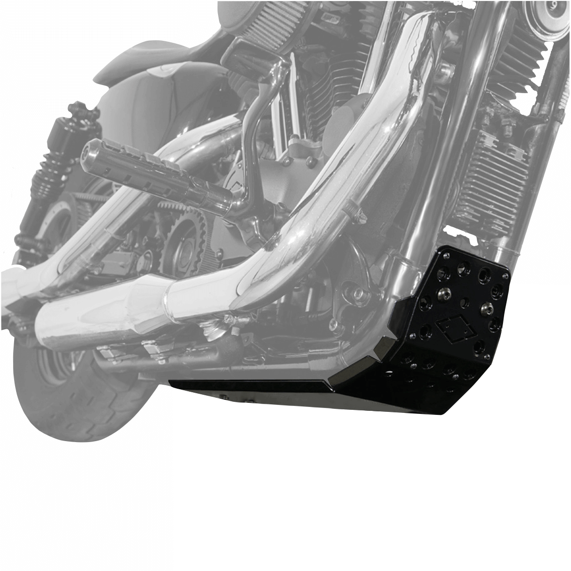 Motorschutz / Unterfahrschutz | Schwarz  || Konzipiert für: Harley-Davidson Sportster 2004–2020