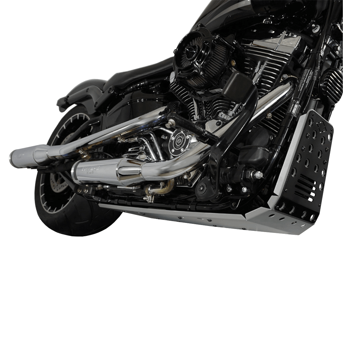 Motorschutz / Unterfahrschutz | Silber || Konzipiert für: Harley-Davidson Softail Breakout 2013-2017