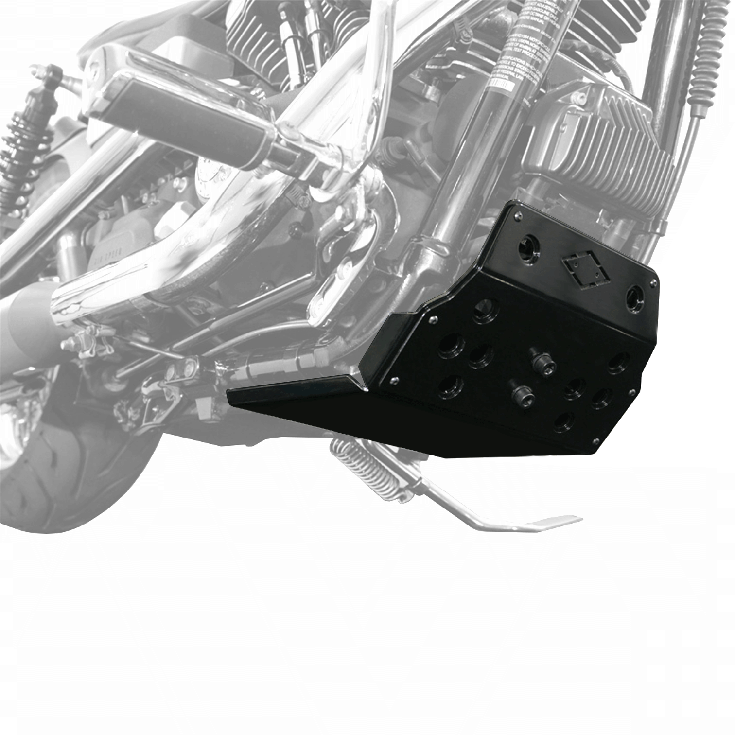 Motorschutz / Unterfahrschutz | Schwarz  || Konzipiert für: Harley-Davidson Dyna 1990–2017