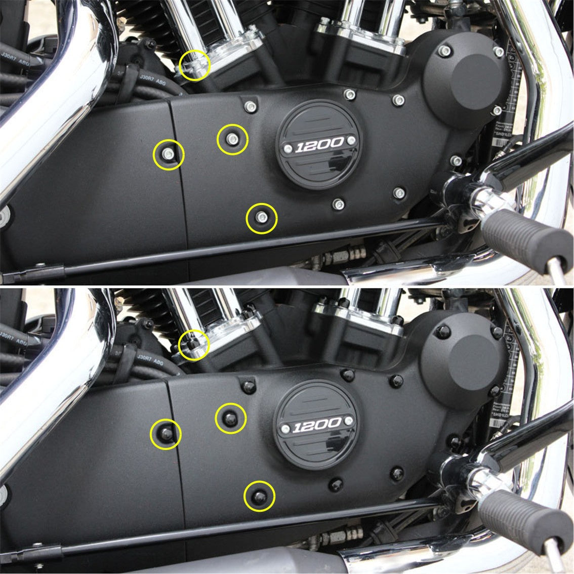 Tornillos de motor Cubierta | M6 | Suave