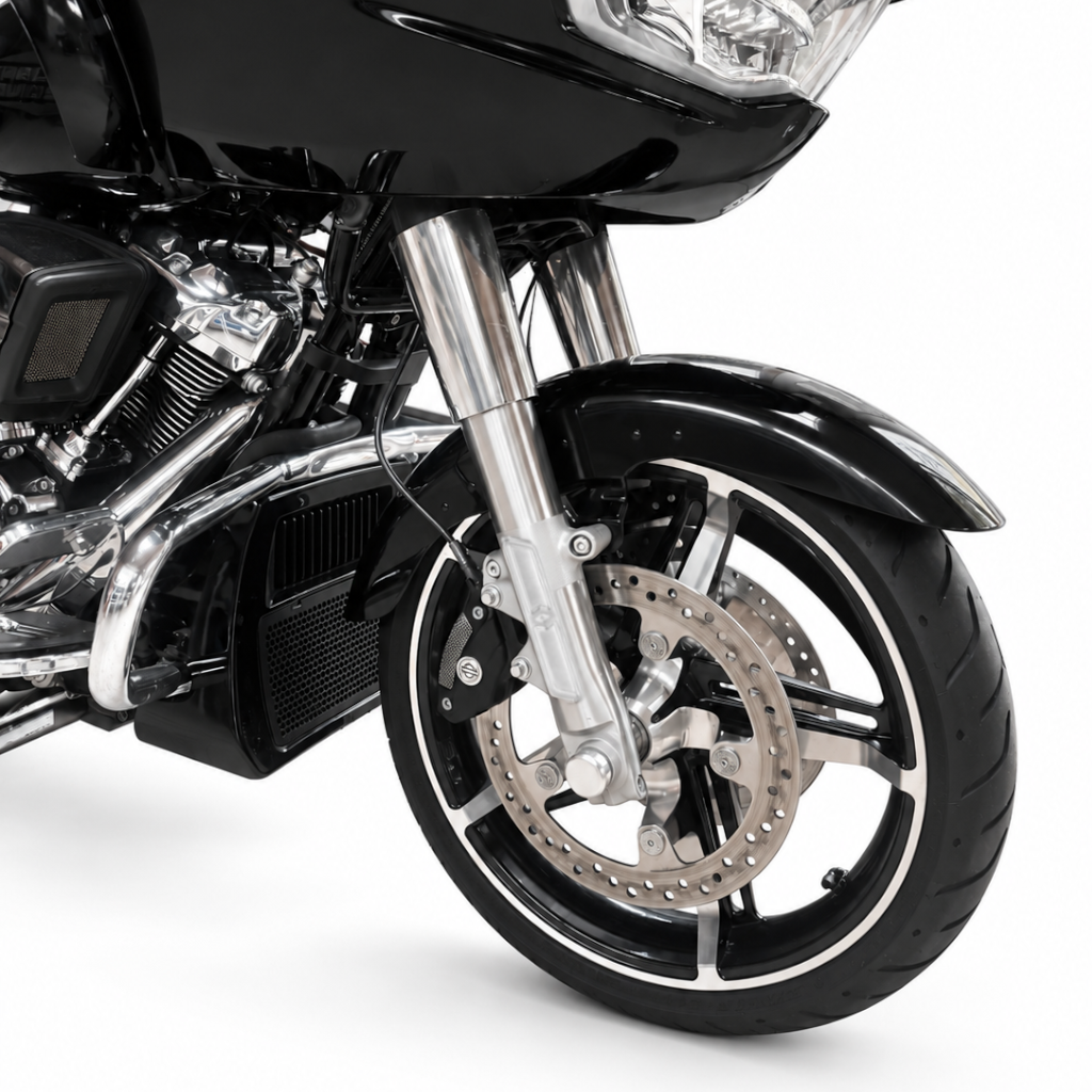 Gabelreflektor Cover | Silber  || Konzipiert für: H-D Sportster, Softail, Dyna, V-Rod / VRSC, Touring und Trike (Kopie)