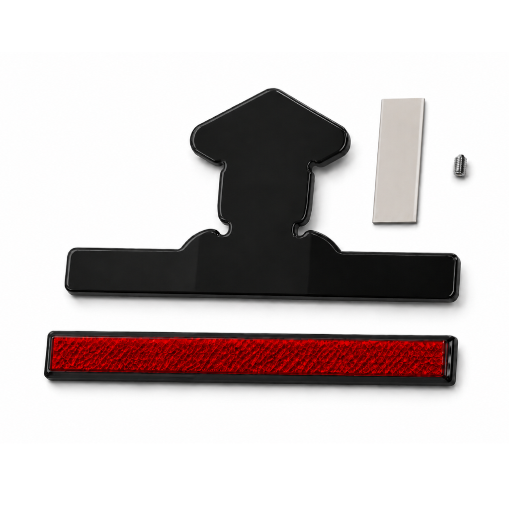Reflector - reflector with holder for Iomp license plate plate