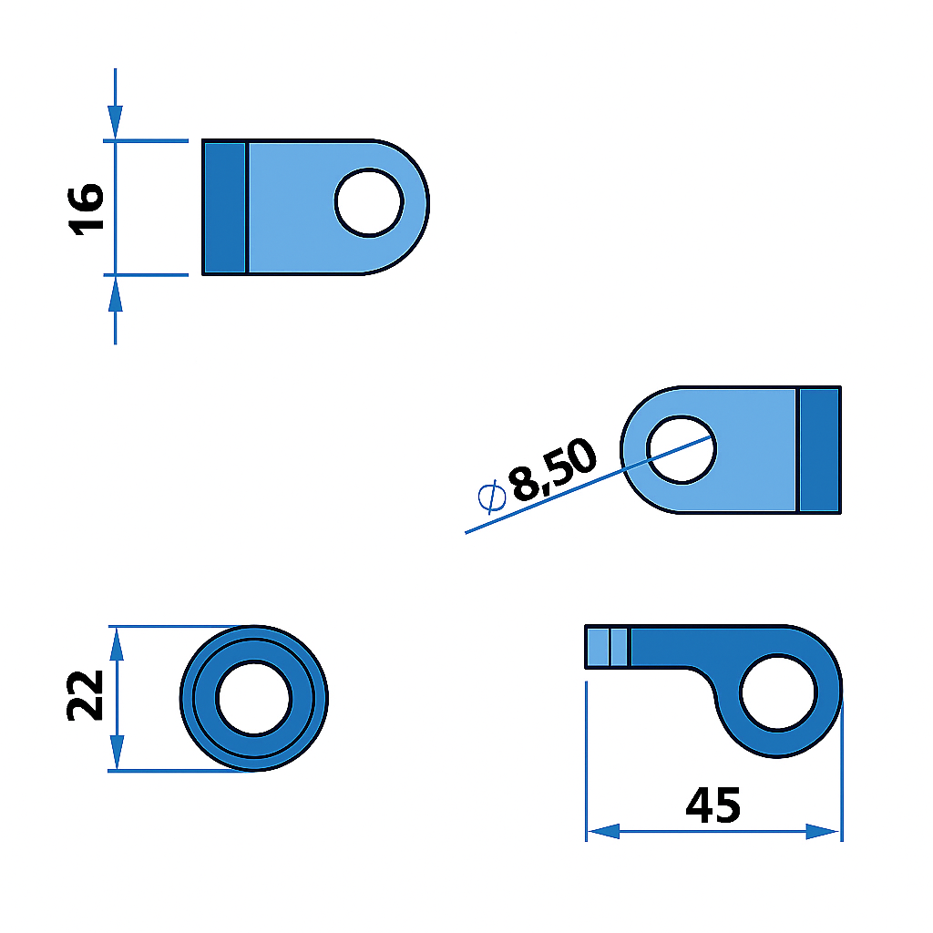 SMD handlebar fittings indicator iomp - bobby