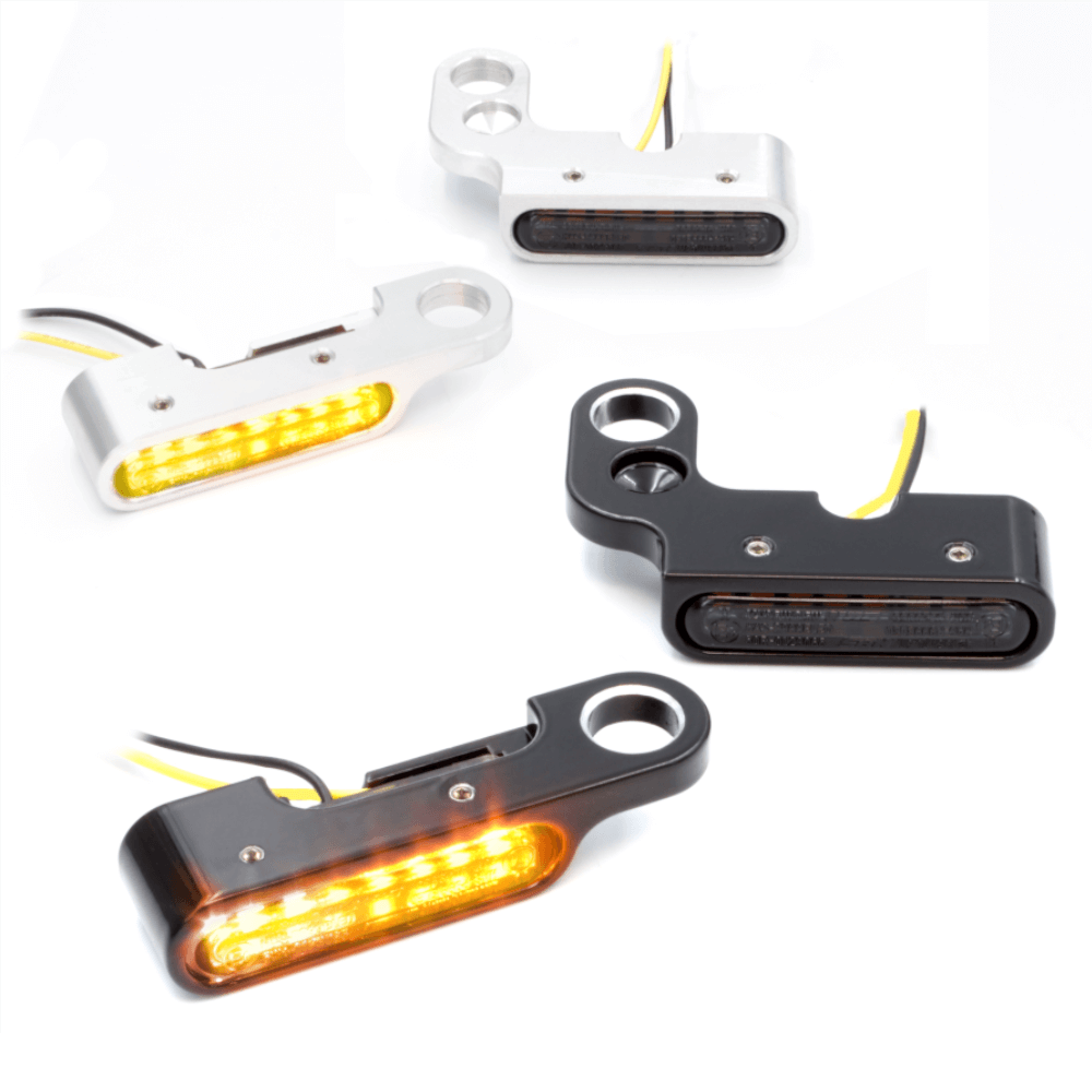 SMD Lenkerarmaturen Blinker IOMP - JAX || Konzipiert für: Harley-Davidson Softail Bj. 90 – 14 / Dyna Bj. 90 – 17 / Sportster Bj. 90 – 03