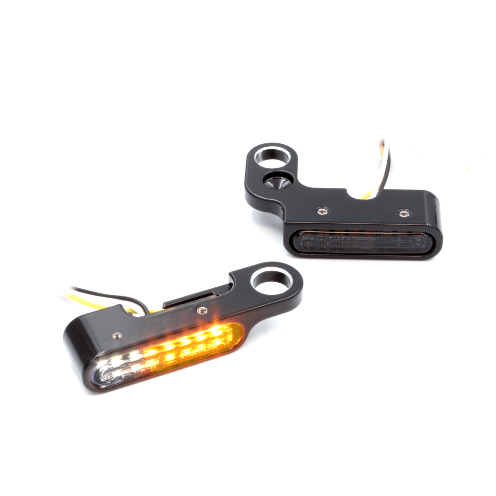 SMD Lenkerarmaturen Blinker 2 in 1 IOMP - JAX || Konzipiert für: Harley-Davidson Softail Bj. 90 – 14 / Dyna Bj. 90 – 17 / Sportster Bj. 90 – 03