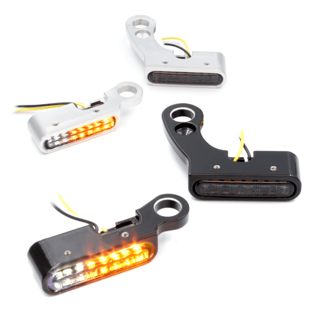 SMD Lenkerarmaturen Blinker 2 in 1 IOMP - JAX || Konzipiert für: Harley-Davidson Softail Bj. 15 – aktuell / Touring Bj. 21 - aktuell