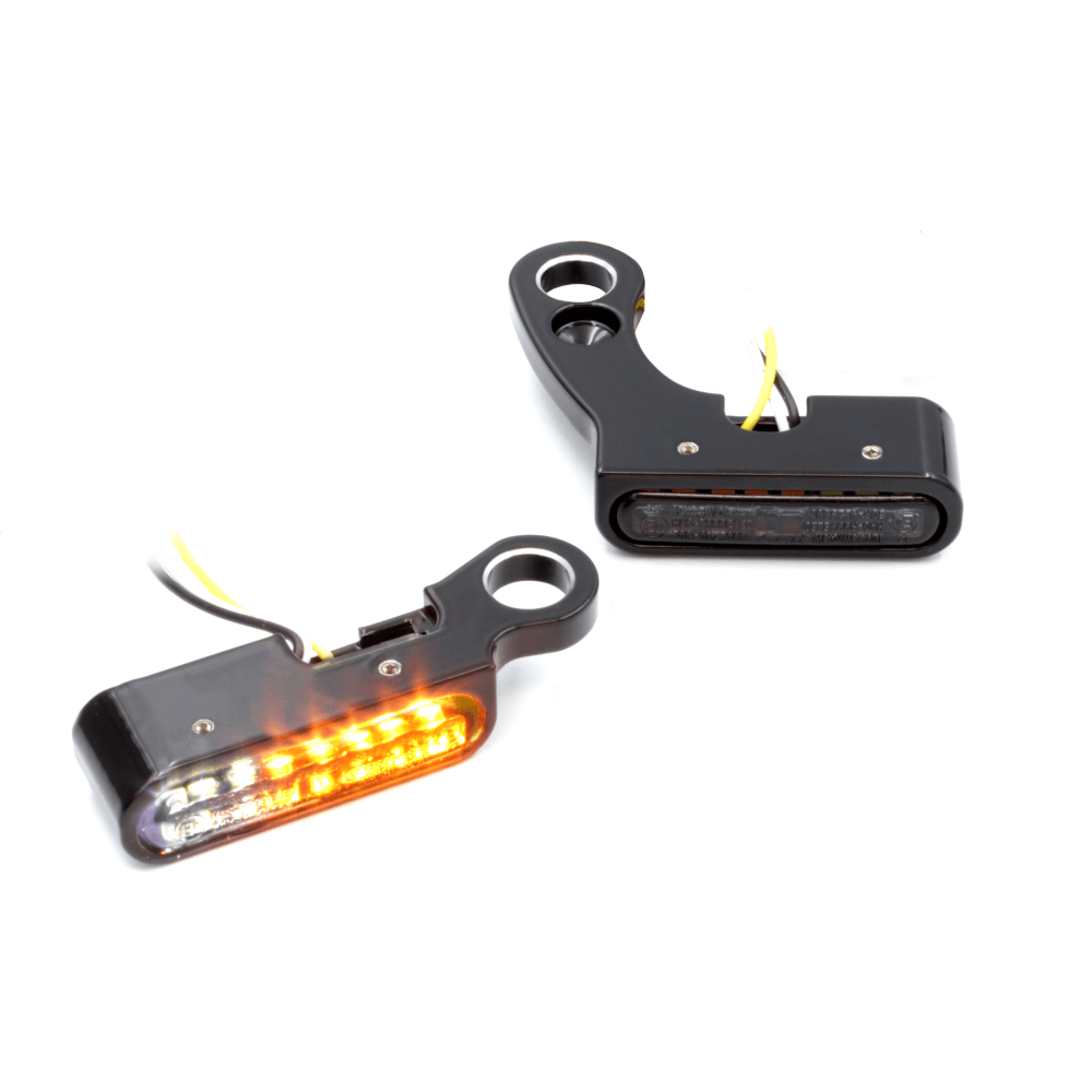 SMD Lenkerarmaturen Blinker 2 in 1 IOMP - JAX || Konzipiert für: Harley-Davidson Softail Bj. 15 – aktuell / Touring Bj. 21 - aktuell