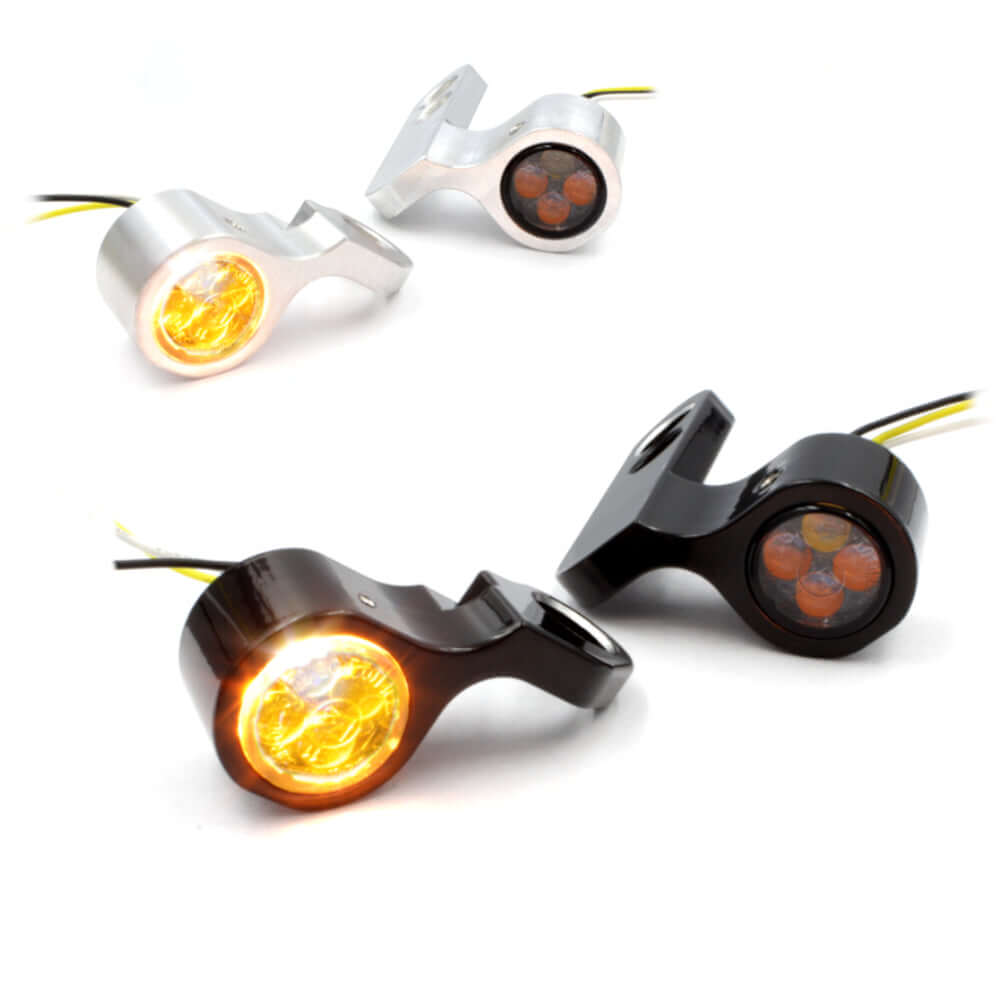 SMD Lenkerarmaturen Blinker 2 in 1 IOMP - PINEY || Konzipiert für: Harley-Davidson Softail Bj. 15 – aktuell / Touring Bj. 21 - aktuell