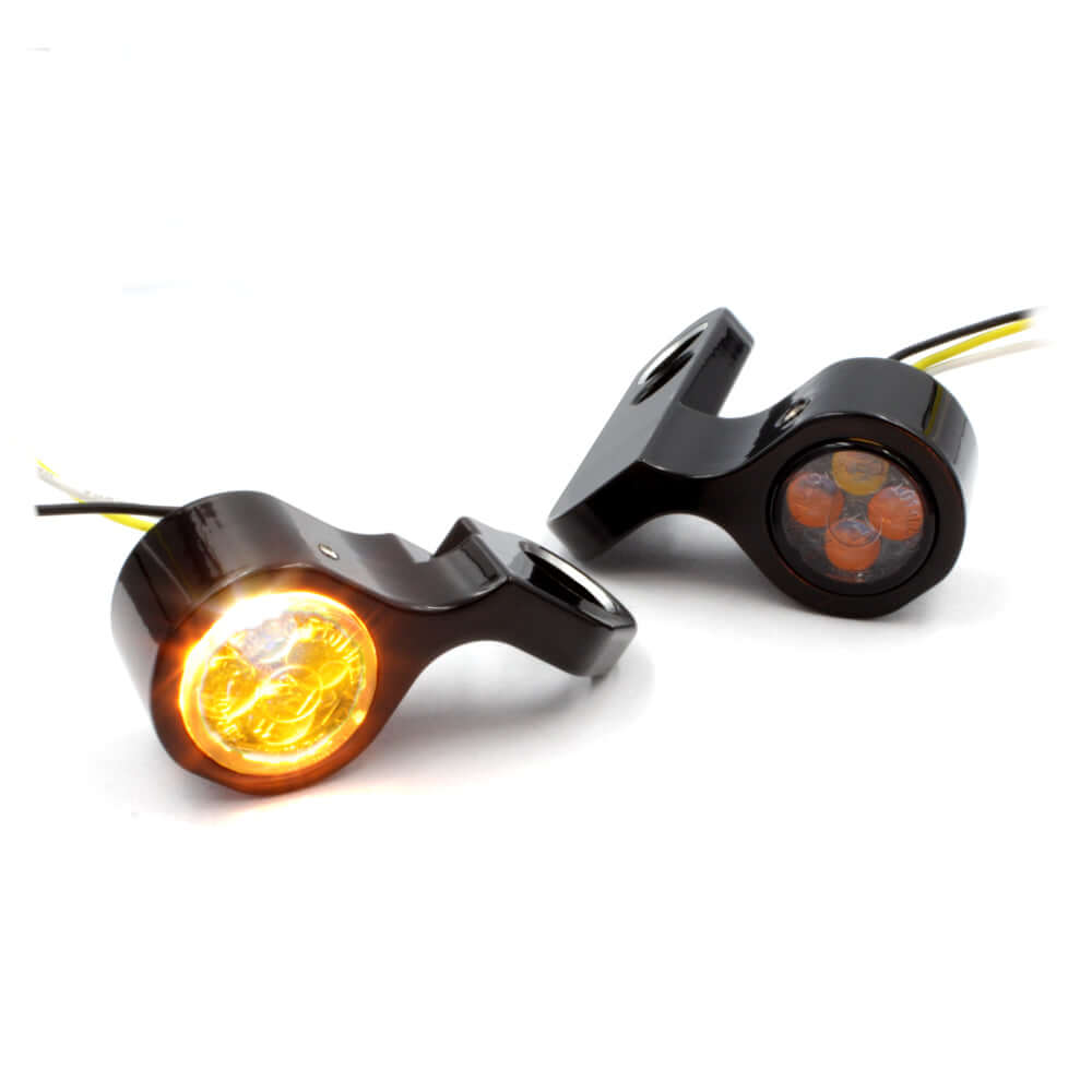 SMD Lenkerarmaturen Blinker 2 in 1 IOMP - PINEY || Konzipiert für: Harley-Davidson Softail Bj. 15 – aktuell / Touring Bj. 21 - aktuell