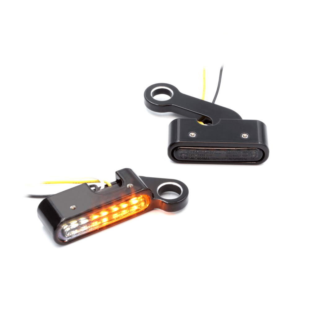 SMD Lenkerarmaturen Blinker 2 in 1 IOMP - JAX || Konzipiert für: Harley-Davidson Sportster Bj. 04 – 13