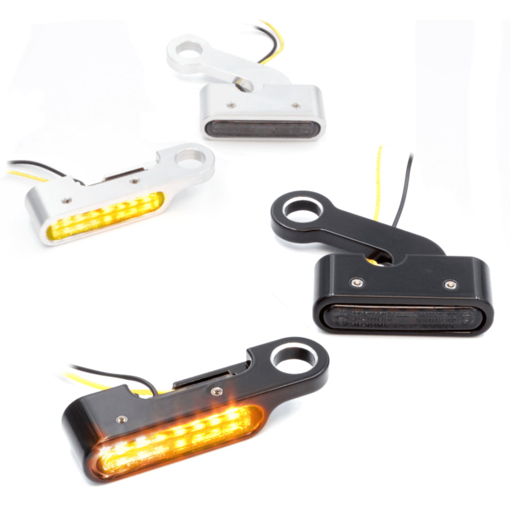 SMD Lenkerarmaturen Blinker IOMP - JAX || Konzipiert für: Harley-Davidson Sportster Bj. 14 – 20