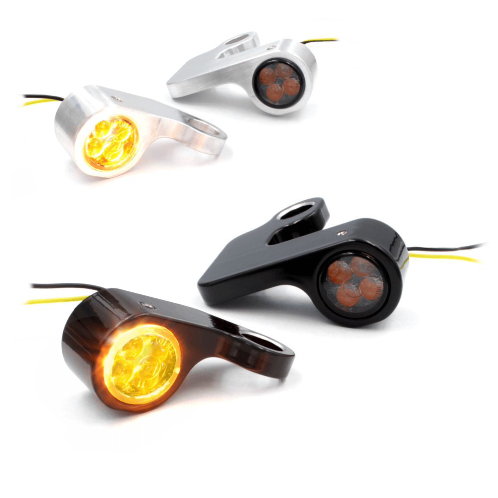 SMD Lenkerarmaturen Blinker IOMP - PINEY || Konzipiert für: Harley-Davidson Sportster Bj. 04 – 13