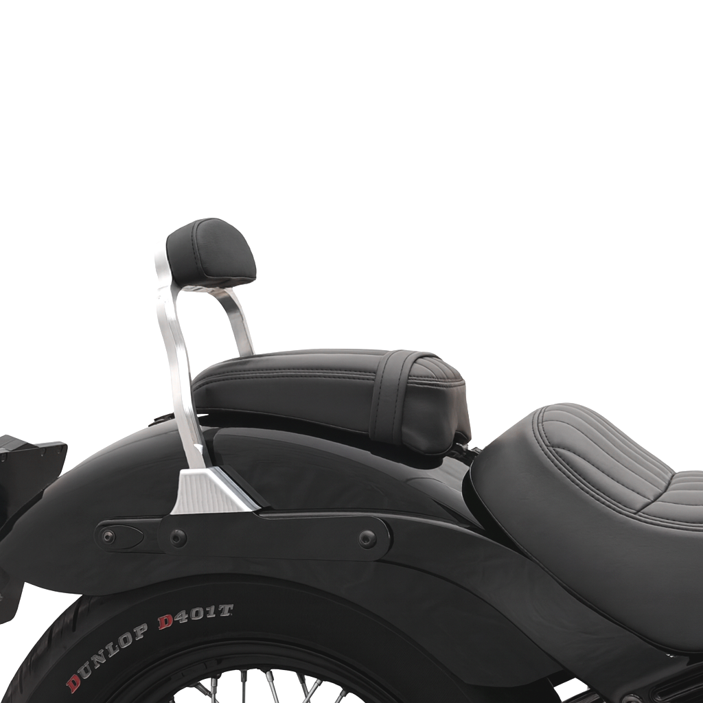 Sissy Bar Silber || Konzipiert für: H-D Softail Street Bob Bj. 18 – aktuell / Softail Standard Bj. 20 – aktuell