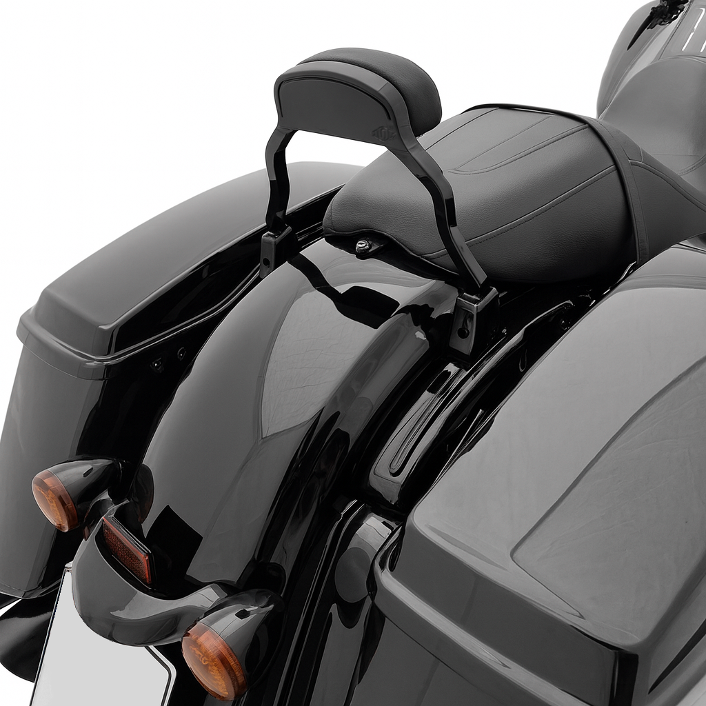 Sissy Bar Schwarz || Konzipiert für: H-D Touring Bj. 17 - 23