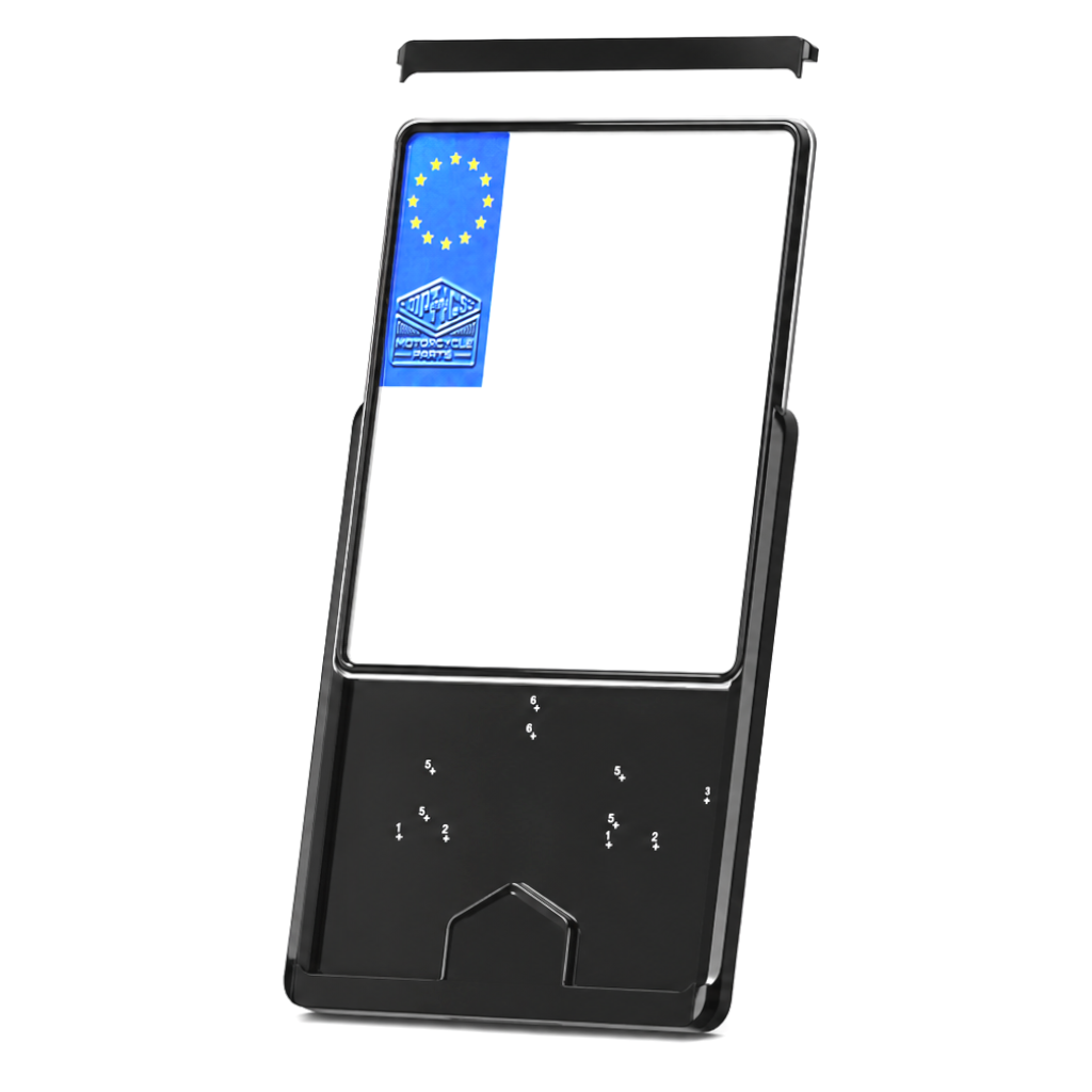 Kennzeichenträger Platte Flash | Kennzeichenbeleuchtung || Konzipiert für: Universal 180x200