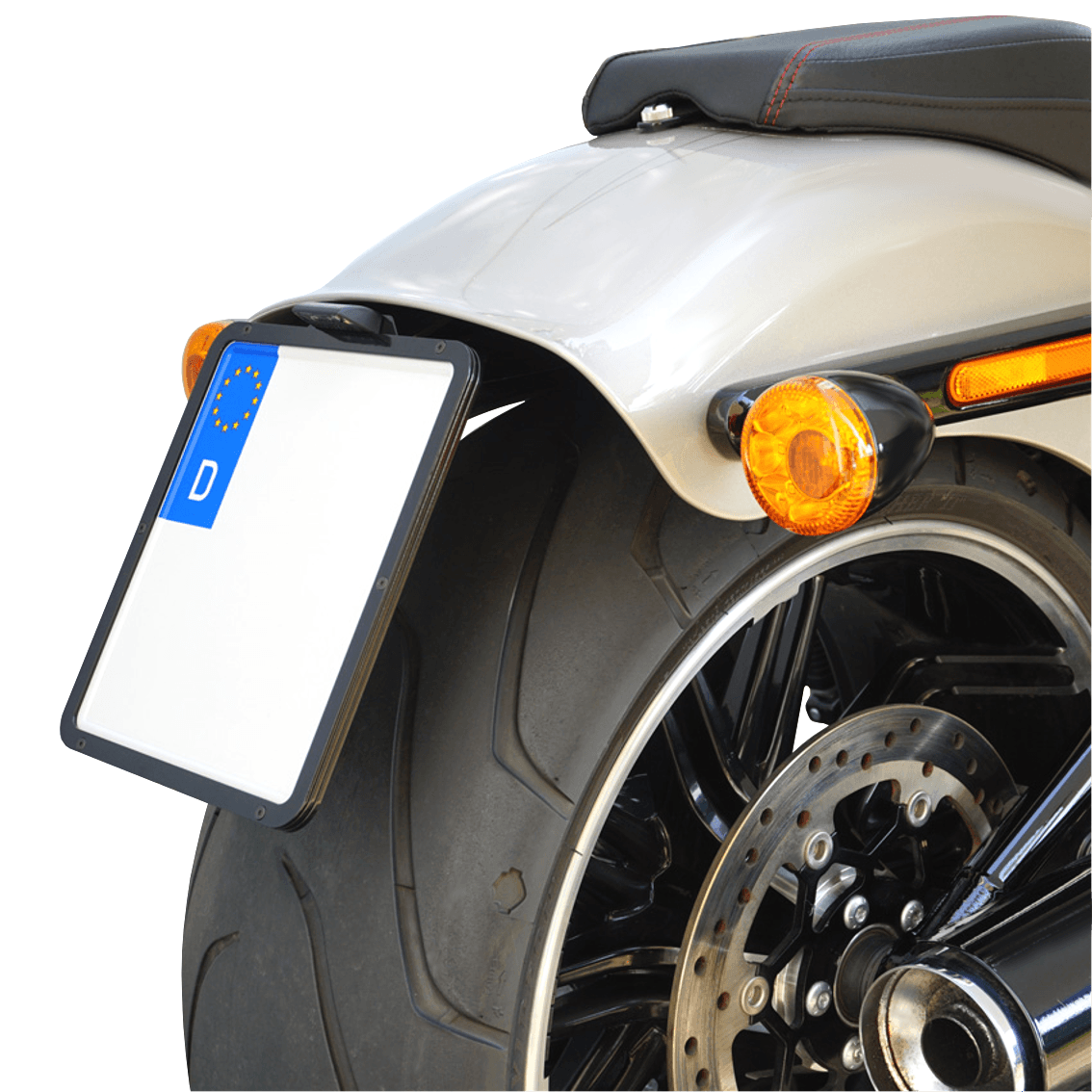 Gabelrohrabdeckung Hülsen mit LED Blinker für Harley Davidson Dyna Modelle