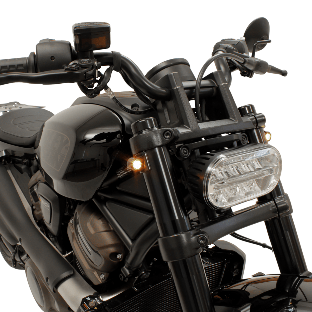 Universal Motorrad Blinker Lichthalter Metall Bewegliche GabelKlemmen  Montage Lampenhalterung für Motorrad vor Gabel