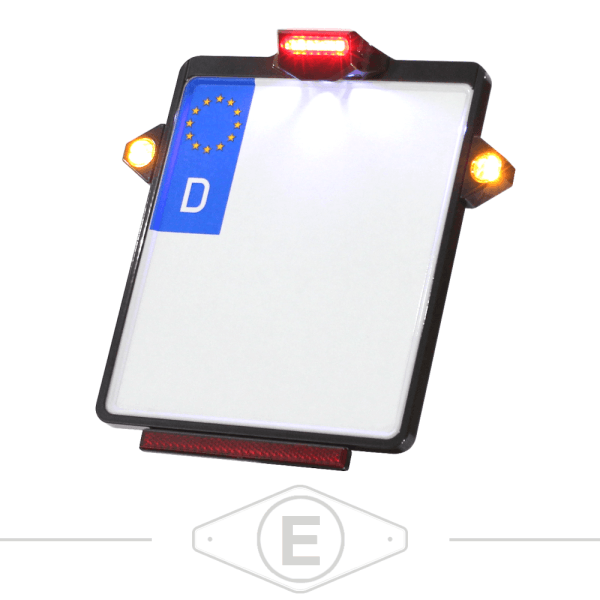 License plate base plate IOMP | taillight | license plate light | PINEY turn signals