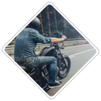Image of a person on a motorcycle