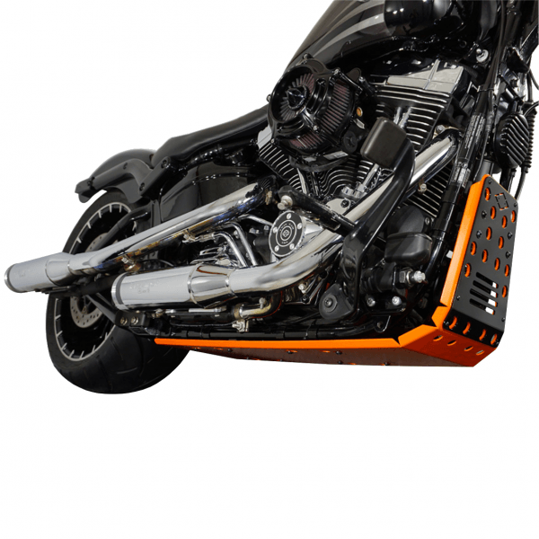 Motorschutz Unterfahrschutz Bugspoiler | orange/schwarz