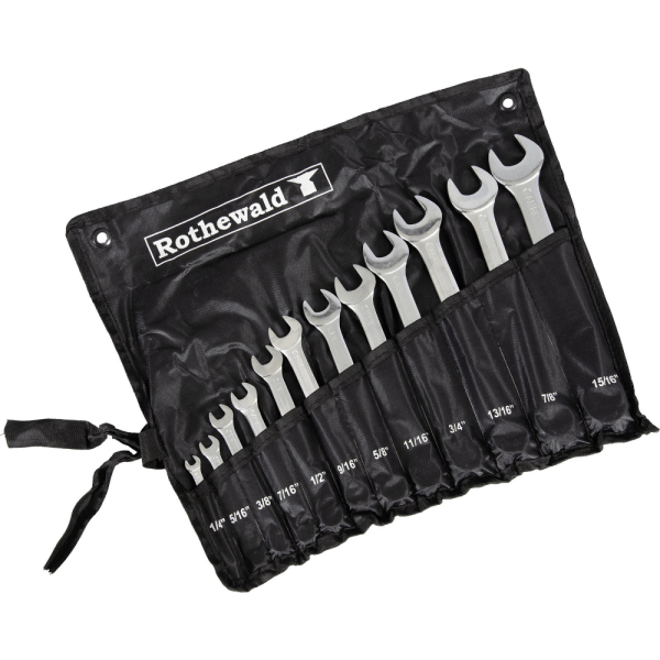 Rothewald open-box end wrench set | inch