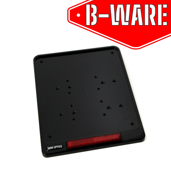 License plate base plate with reflector | B-ware